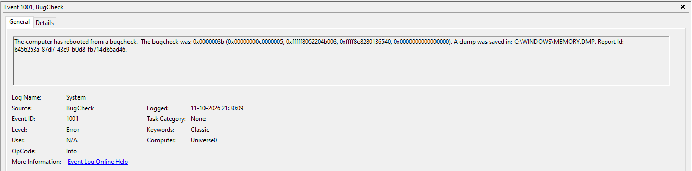 Maa Durga Protected Me - Windows BSOD shortly after My Shubh Navratri BTC Trade From Structure and Liquidity to an 850.5-Point Move - Trader Shakti Saran - Screenshot 2026-10-11 231607